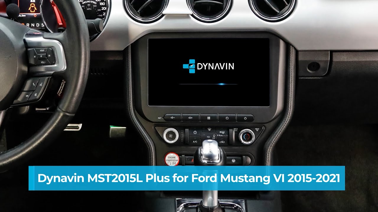 Ford Mustang VI ab 2015 mit 4-Zoll Monitor Dynavin Android Radio Navi Einbau D8-MST2015L Plus
