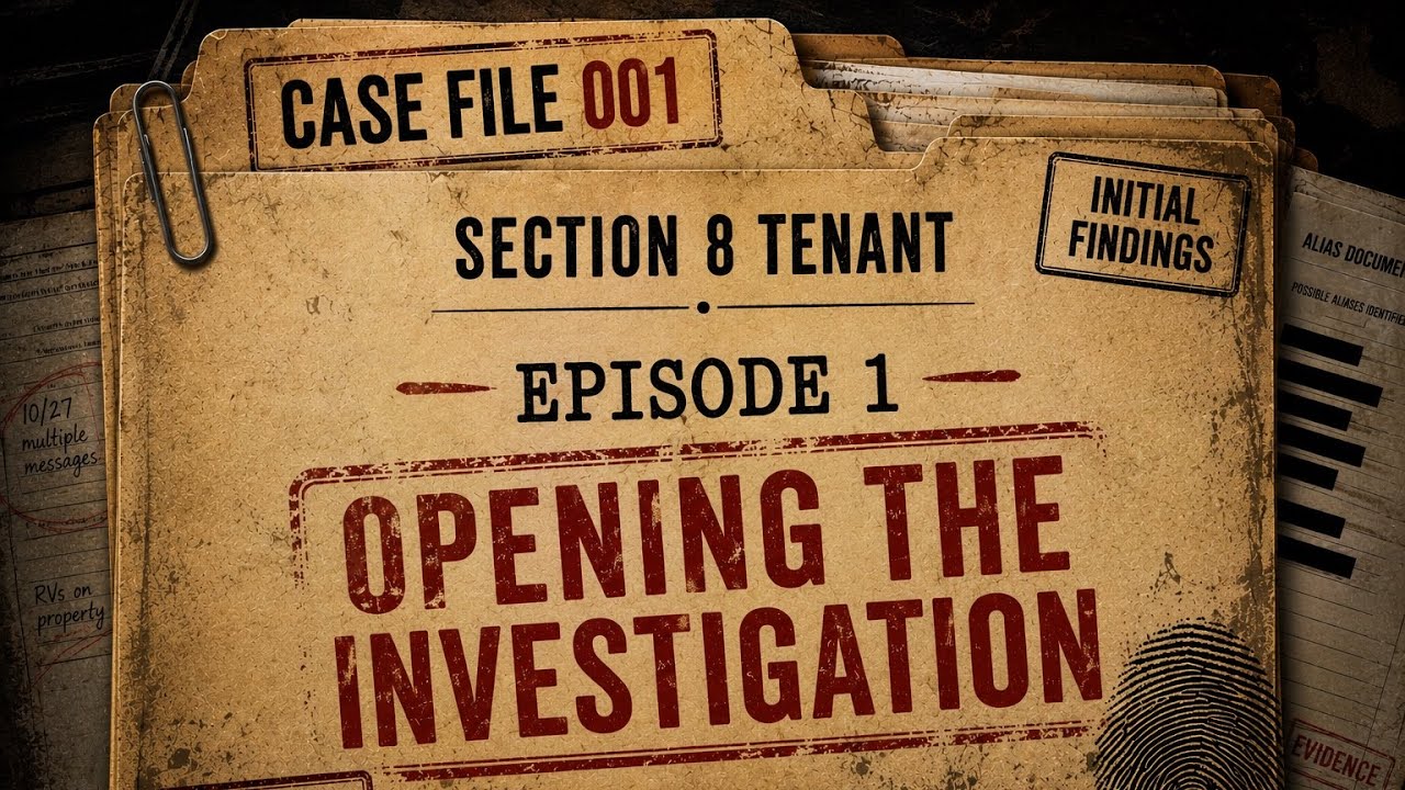 Case File 001: The Section 8 Tenant | Episode 1: Opening the Investigation