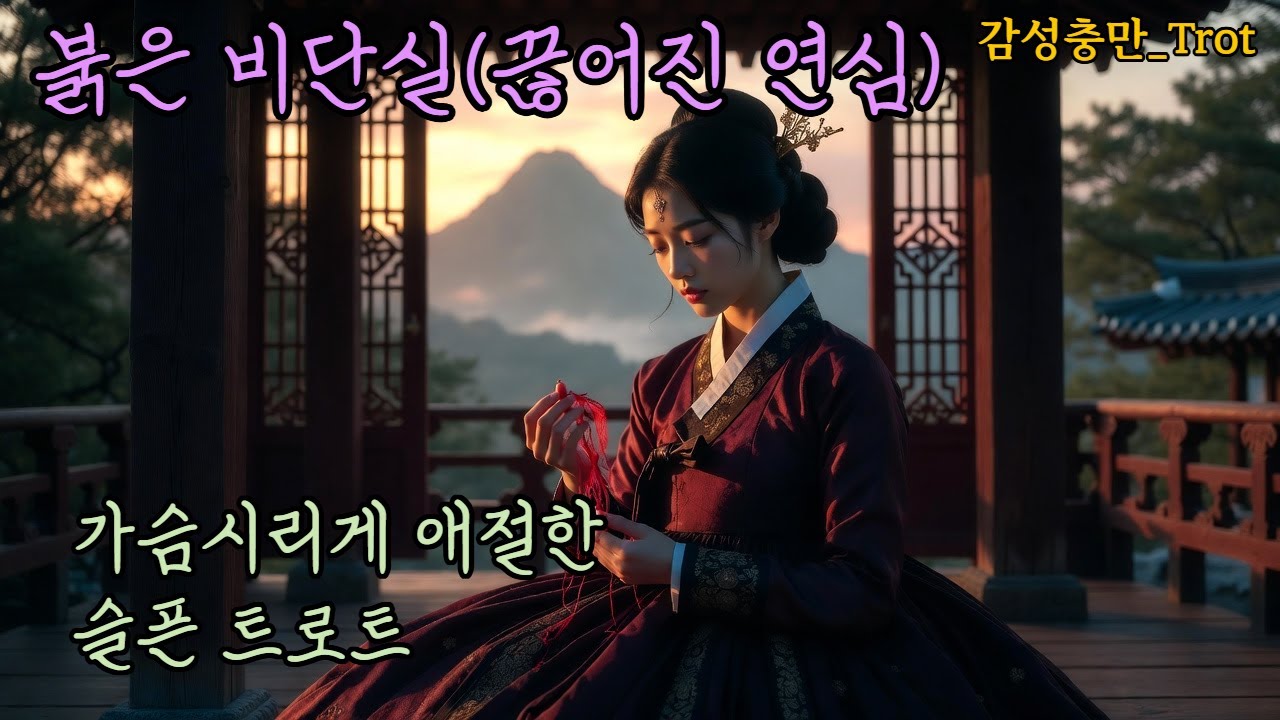 가슴 시리게 애절한 슬픈 트로트_붉은 비단실(끊어진 연심) #트로트 #k-trot #감성트로트 #애절한노래 #슬픈노래 #슬픈트로트