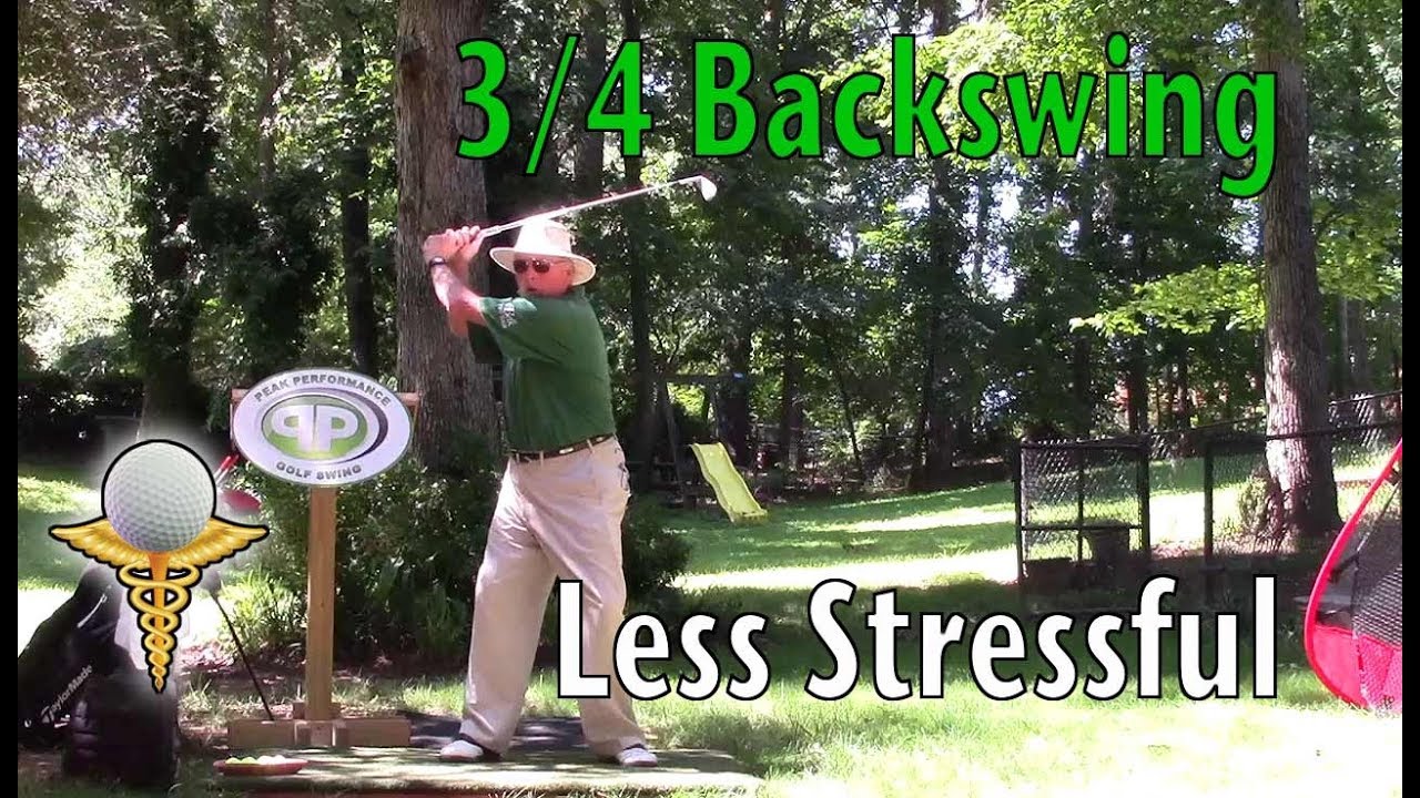 PPGS Three Quarter Backswing Is Less Stressful - Effortless Golf Swing