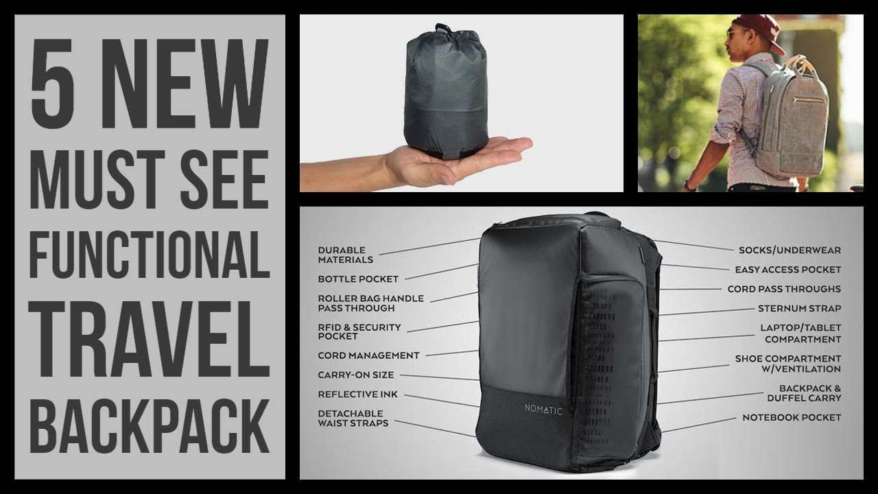 5 New Functional Travel Backpack 2018 | Adventure Travel Pack