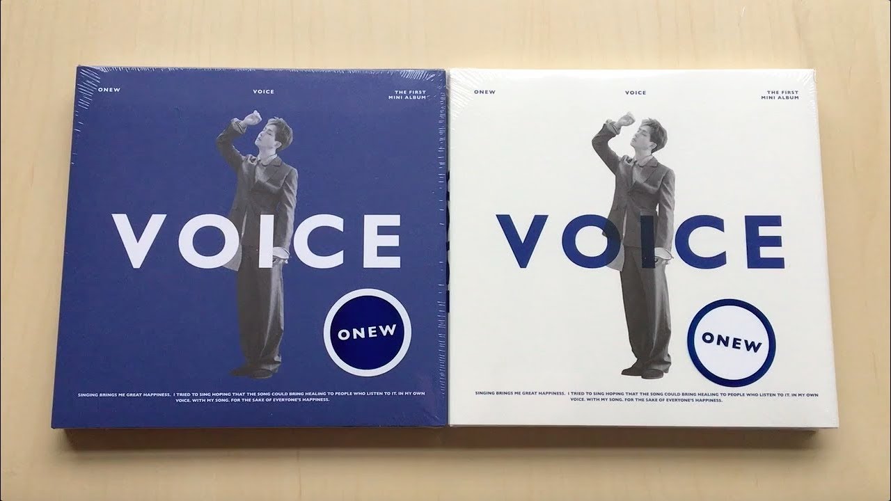 ♡Unboxing Onew 온유 1st Mini Album VOICE 보이스 (Blue & White Ver.)♡