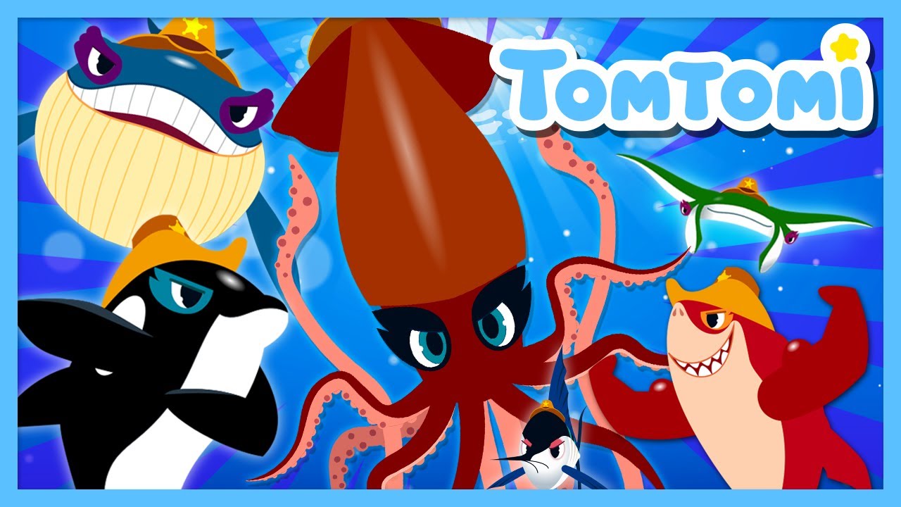 Let’s Protect the Ocean!🦈🐙 | Sea Animals Song for Kids | Kids Song | TOMTOMI