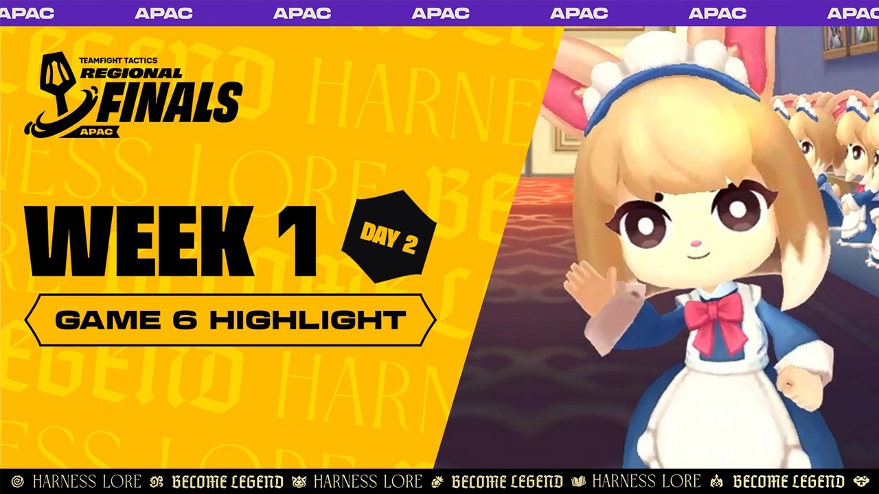 Week 1 Day 2 GAME 6 하이라이트 | TFT APAC Regional Finals