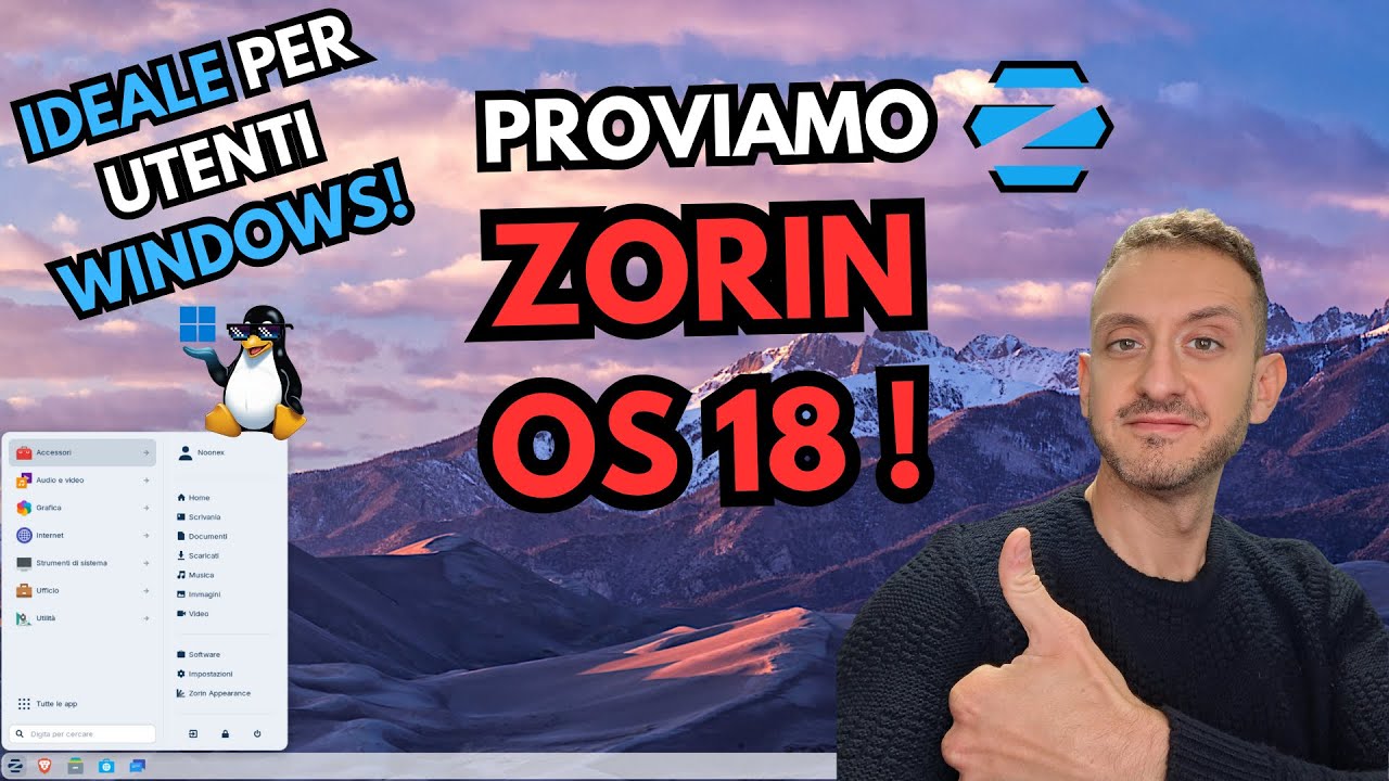 🥇 Una FANTASTICA alternativa a Windows: proviamo ZORIN OS 18! (Guida completa)