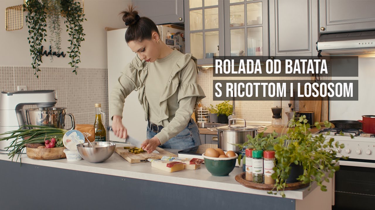 Rolada od batata s ricotta sirom i lososom