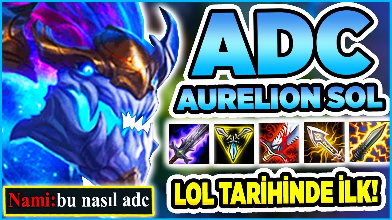 AURELION SOL ADC ?? ŞAKA DEĞİL GERÇEK!! FULL AD KASTIK RAKİBİ YOK EDİYORUZ!!!