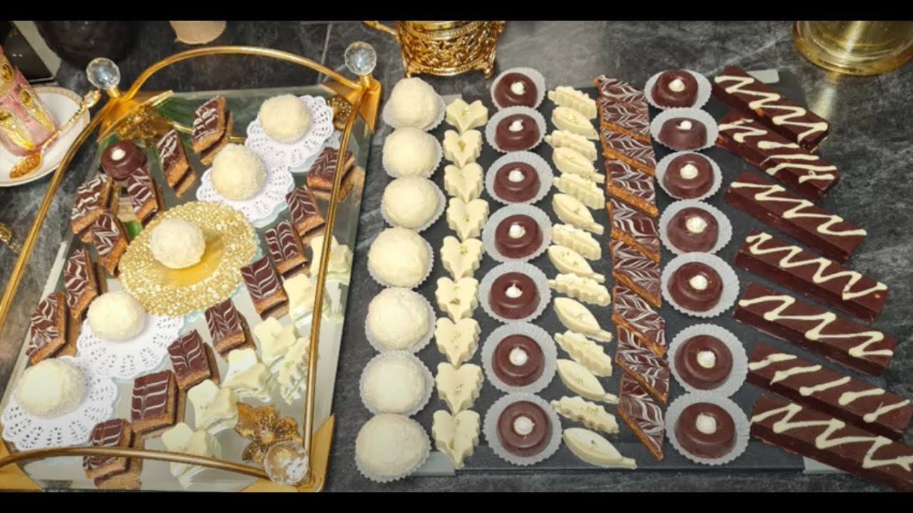 Assortiments de gâteaux sans cuisson/حلويات بدون فرن بالعربية و الفرنسية