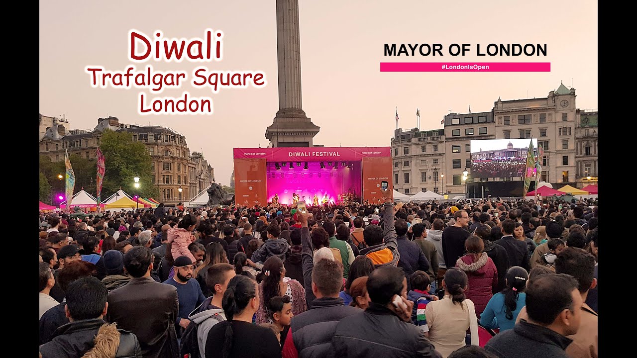 Diwali Celebration  |  Indian Festivals in London |  UK | Trafalgar Square