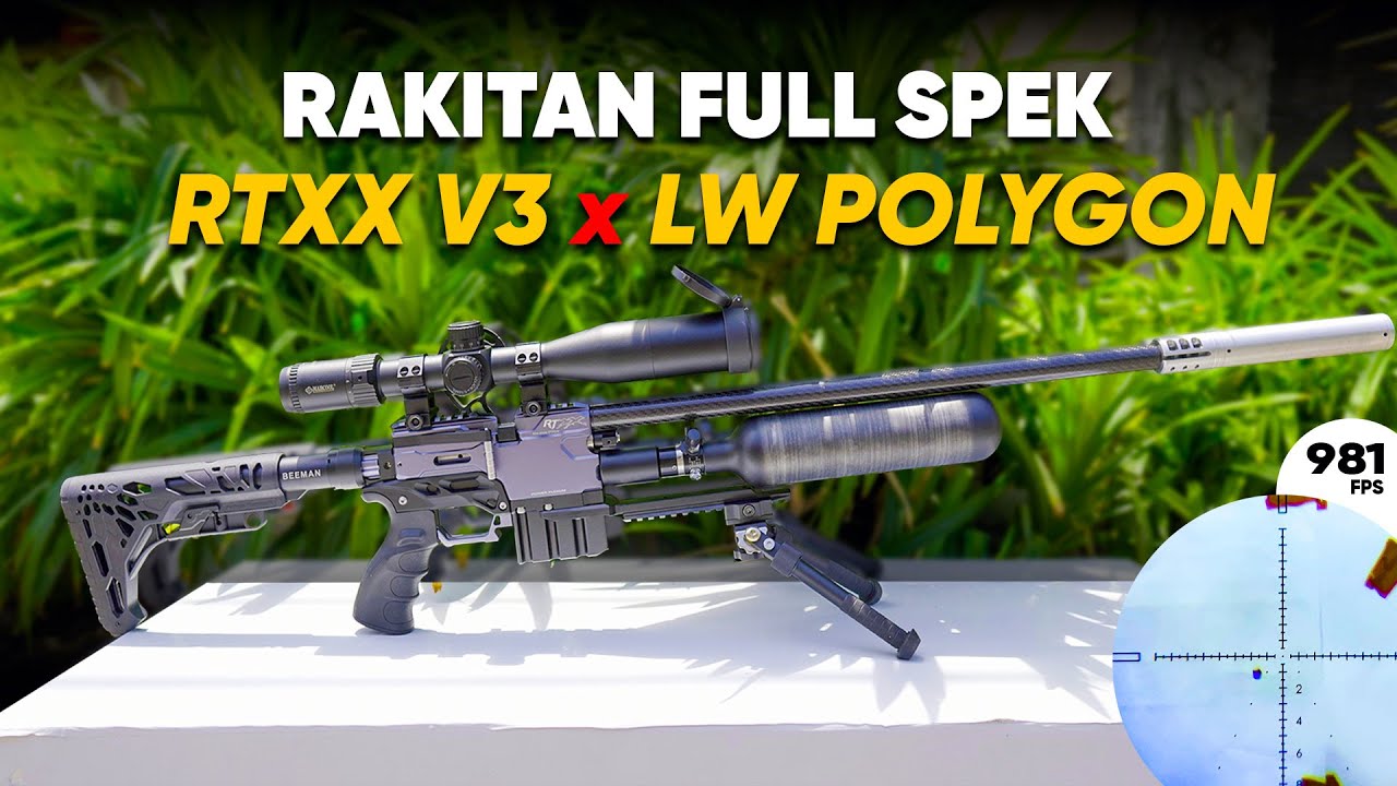 RAKIT & TES SENAPAN ANGIN RTXX V3 ❗❗ Laras LW Polygon + Mimis 15gr ❗❗