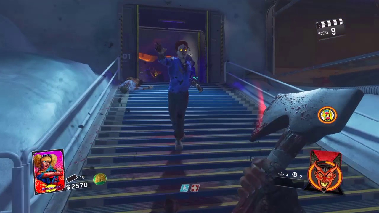 PROBANDO LA HACHA DE INFINITE WARFARE!!!!ZOMBIES SPACELAND
