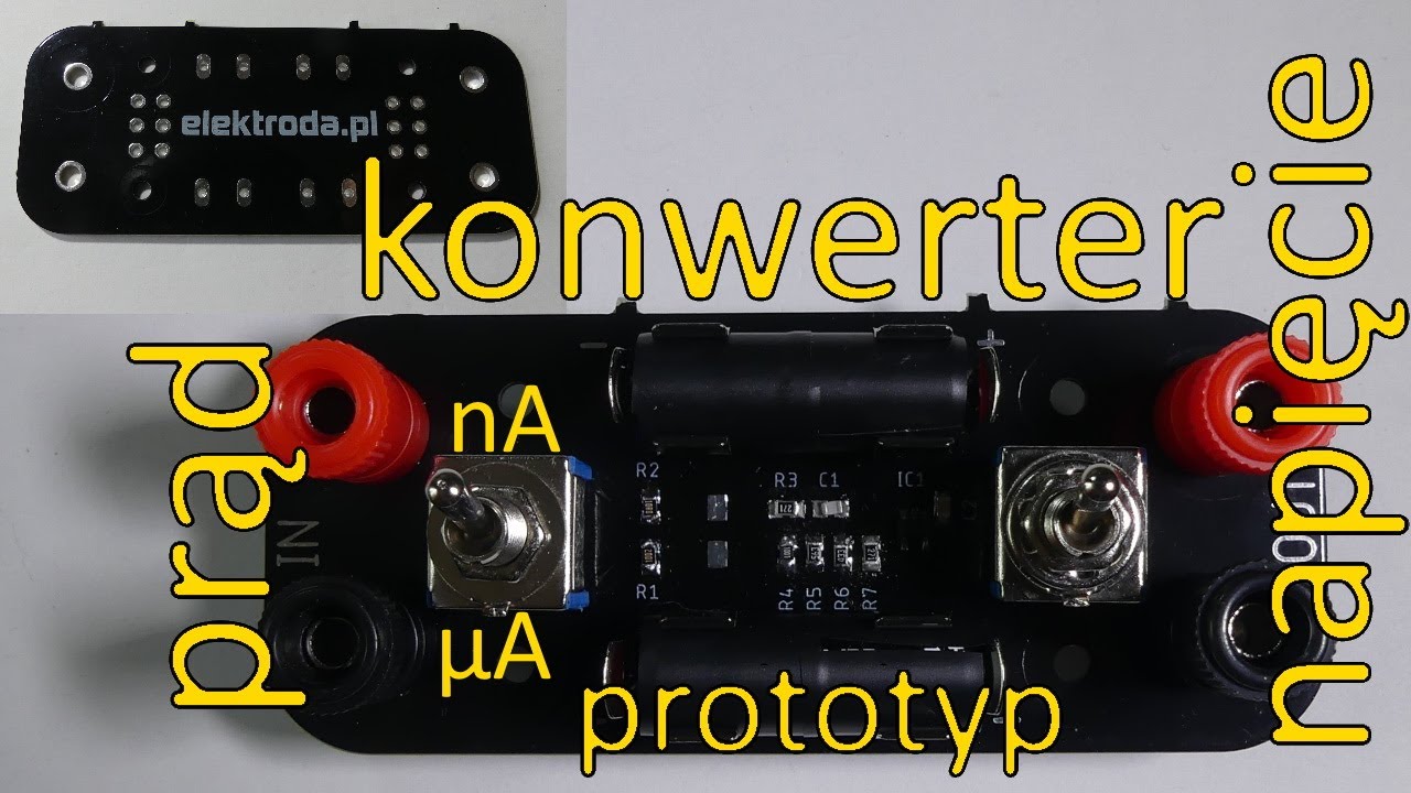 Konwerter prąd-napięcie, prototyp elektroda.pl