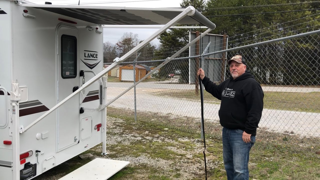 How to Set-Up Rear Manual Carefree Awning on Lance Campers!