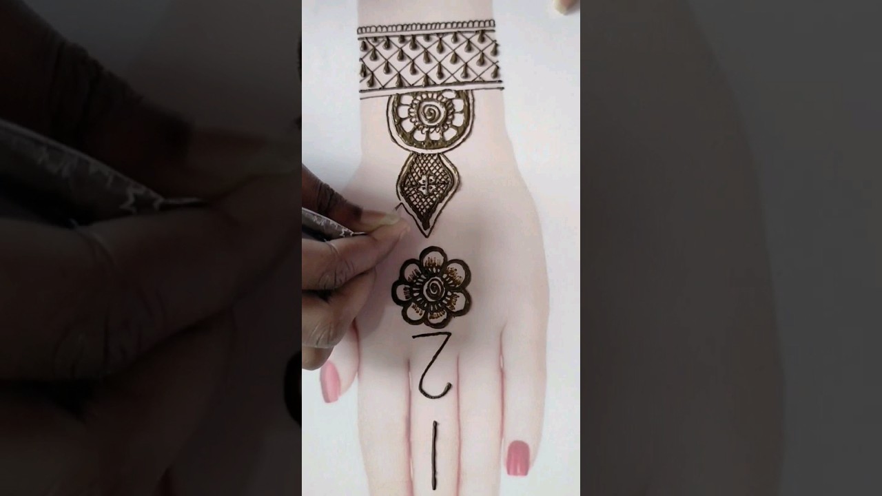 Unique Number Mehndi / Numbers Mehndi Design/ Number Mehandi / Number Henna Design