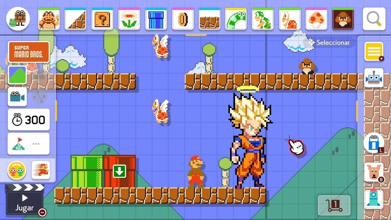 SUPER MARIO MAKER 2 / Editor de niveles de Nintendo Switch | New Super Retro Mario Bros battle