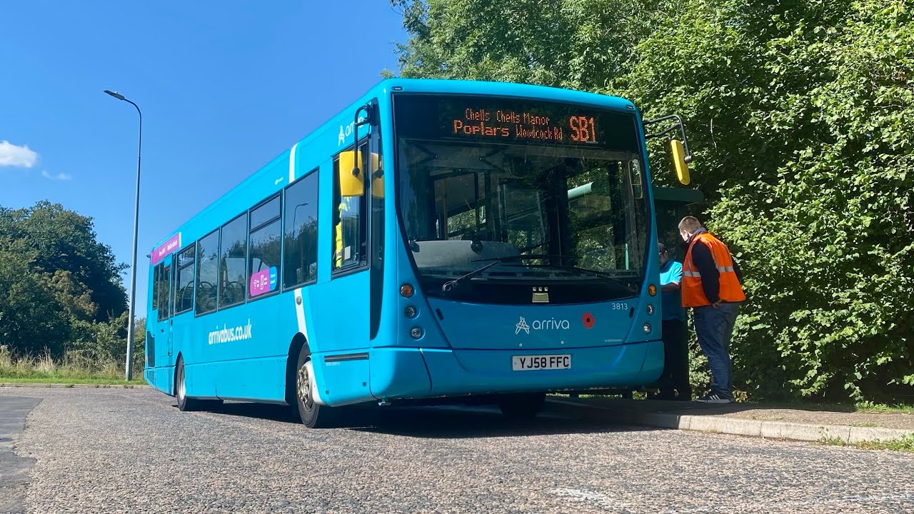 Arriva Bus Route SB1@3813/YJ58FFC (Poplars - Stevenage)