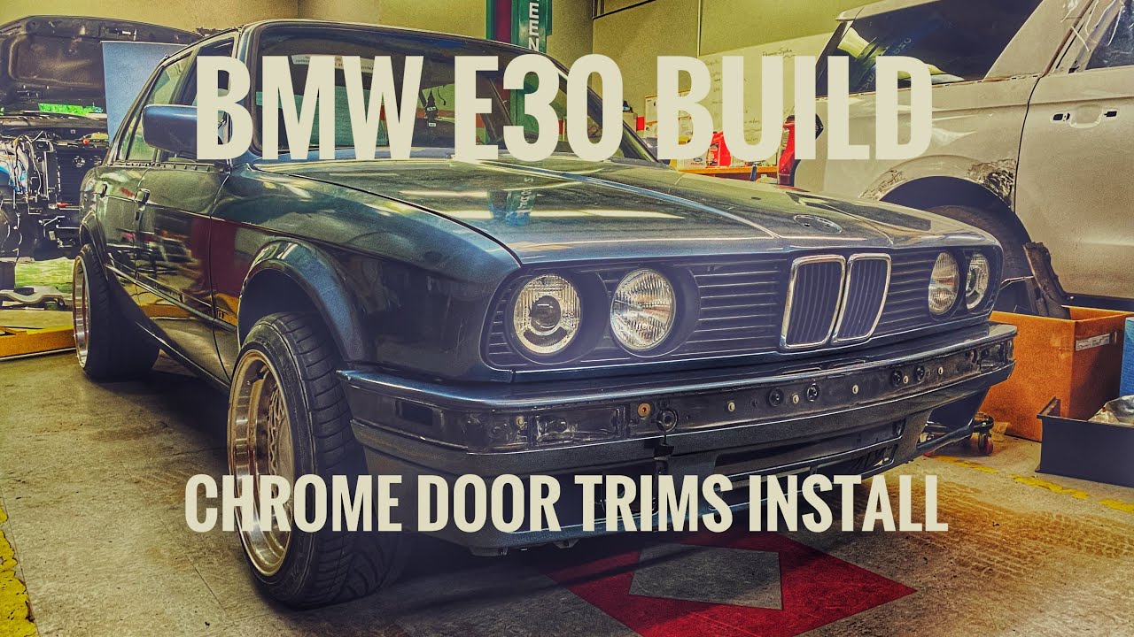 How to Install Chrome Trim(s) on BMW e30 | BMW E30 Build | E30 Chrome Trim Install