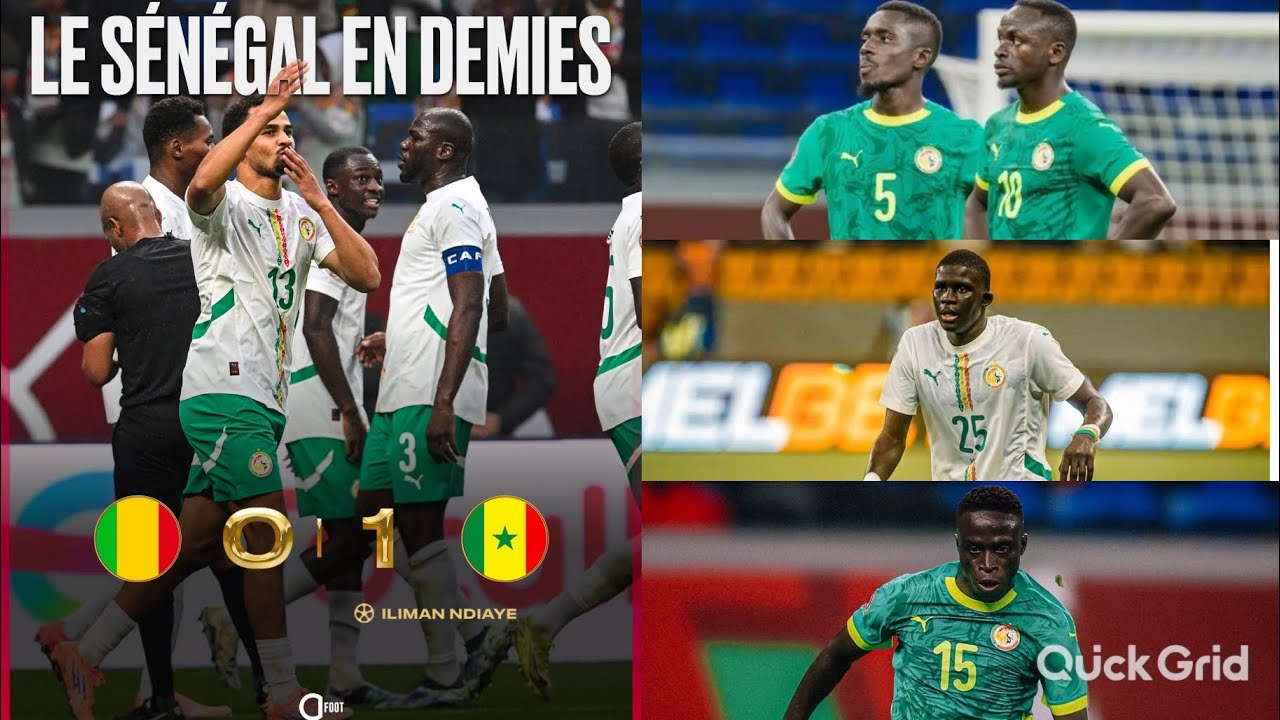 S&eacute;n&eacute;gal 1-0 Mali: Ilimane Buteur! Kr&eacute;pin-Gana-Diouf monstrueux! Sadio imp&eacute;rial! Lions en 1/2 Finale