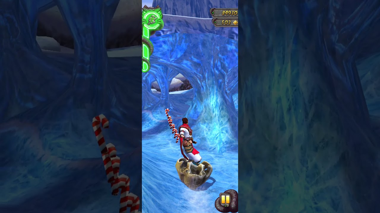 Temple Run 2 A Narrow Run and Skullsledding on Frozen River