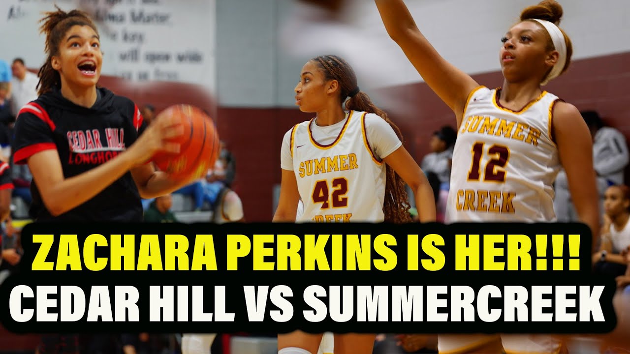 Zachara Perkins is Her!! Summer Creek vs Cedar Hill Gets Spicy!! Who's top DAWG