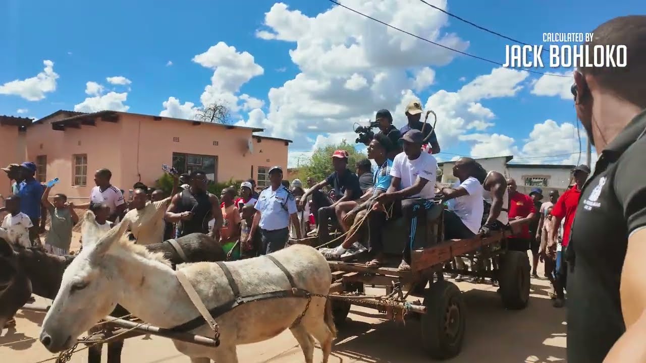 ishowspeed Arrives in Gaborone, Botswana on a Donkey Cart (Mafitlhakgosi, Old Naledi) [RAW CLIP]