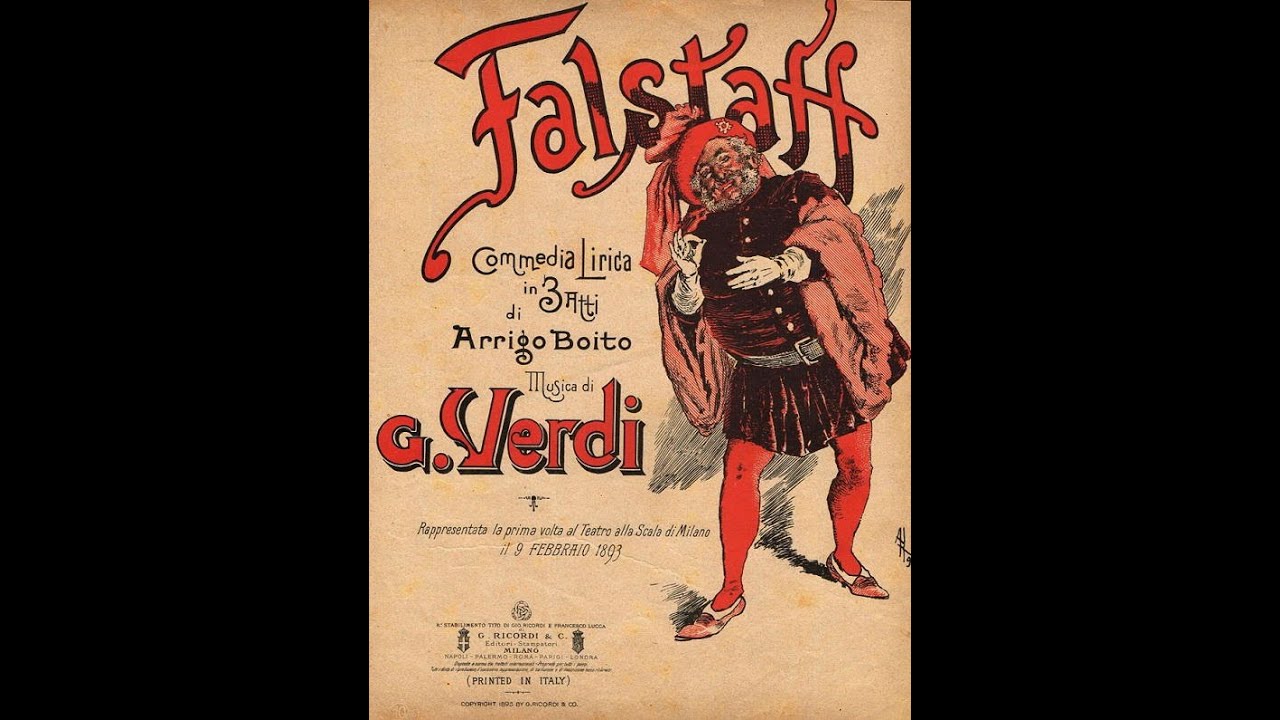 Verdi:   Falstaff  - Dal labbro il canto -  Ferruccio Tagliavini, Ugo Tansini, Orchestra EIAR Torino