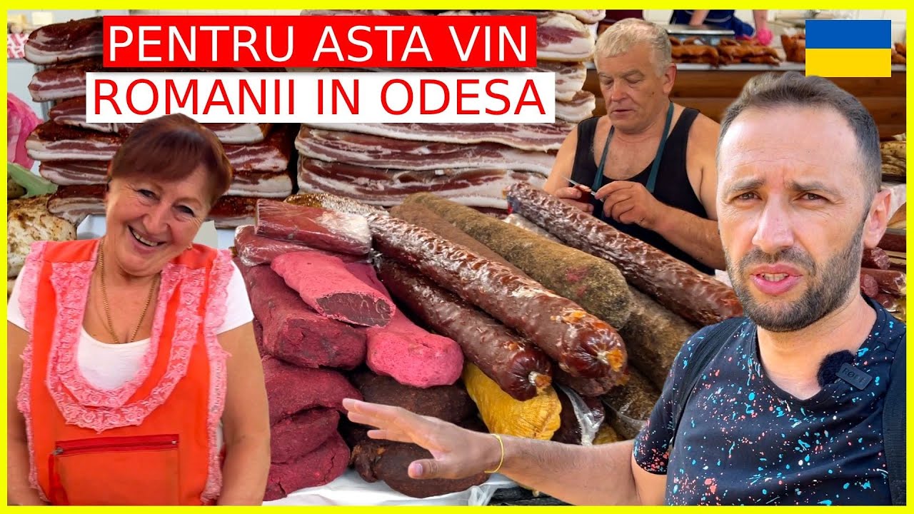 Cea mai mare PIATA din ODESA si CAZARE la 14 EURO/noapte pe Litoralul MARII NEGRE din UCRAINA!