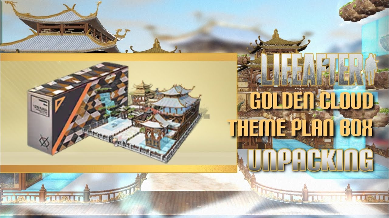 LifeAfter | 🌤️ Golden Cloud Theme Plan Box| Unboxing | Manor Design | How To Build| by Vovkysha