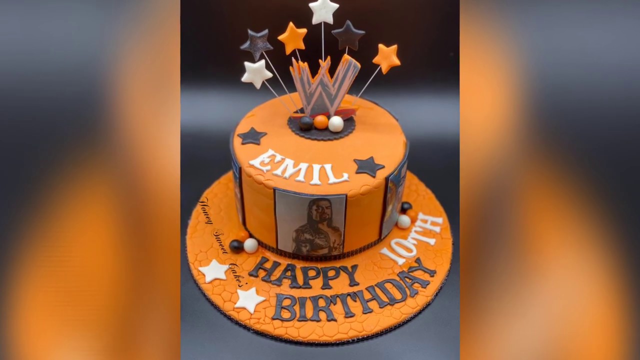 01.Part.Decoración en Fondan Pastel de Roman Reigns