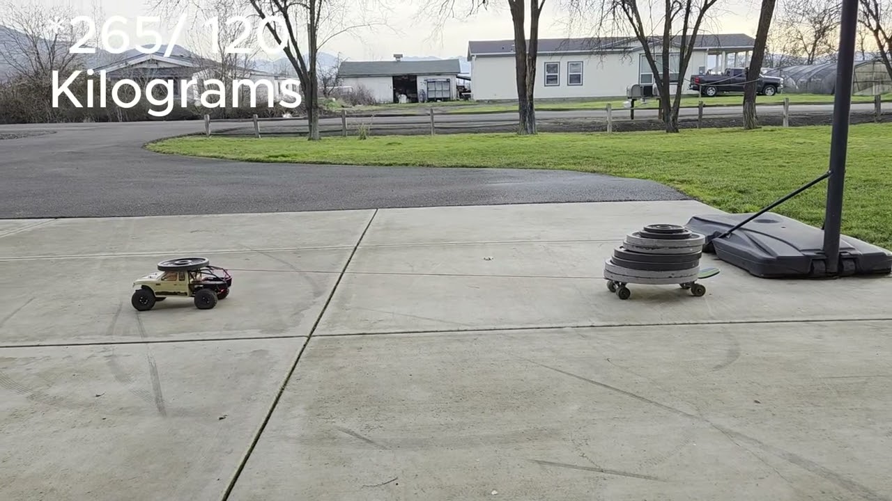 Axial SCX 10 towing test #axial #axialscx10 #rccar #testing
