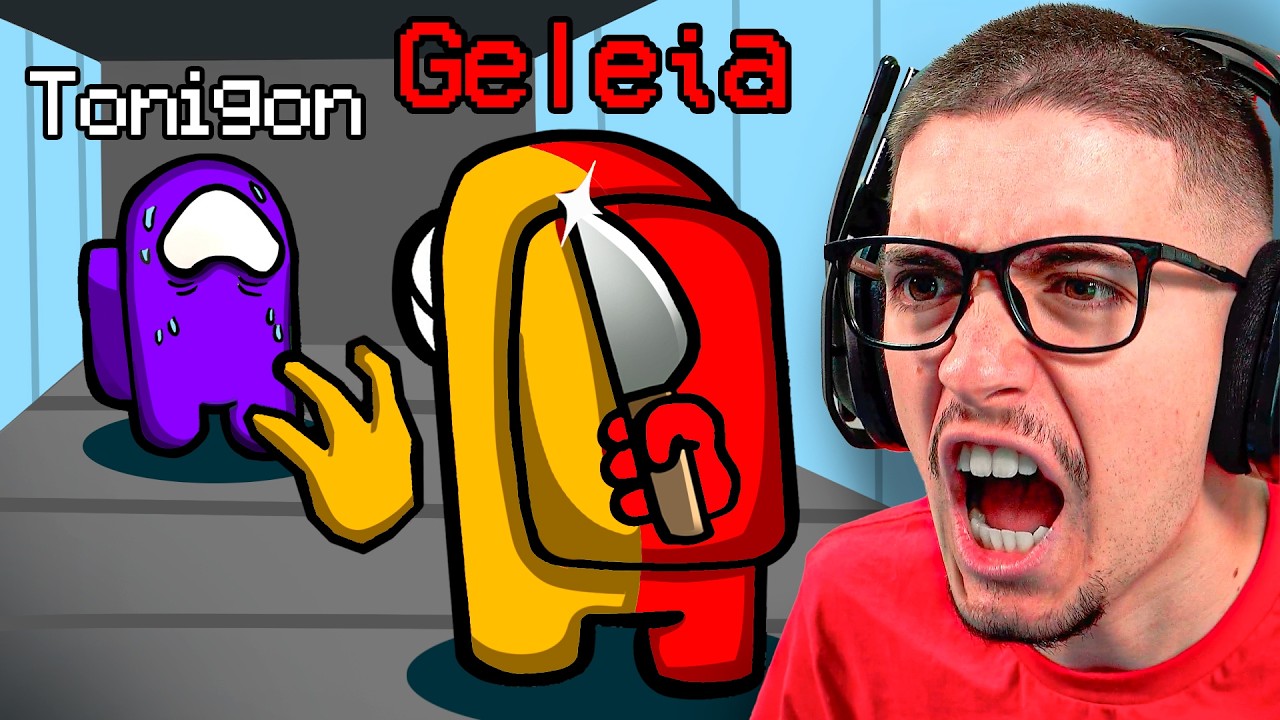 10 Youtubers vs Geleia METAMORFO (among us)
