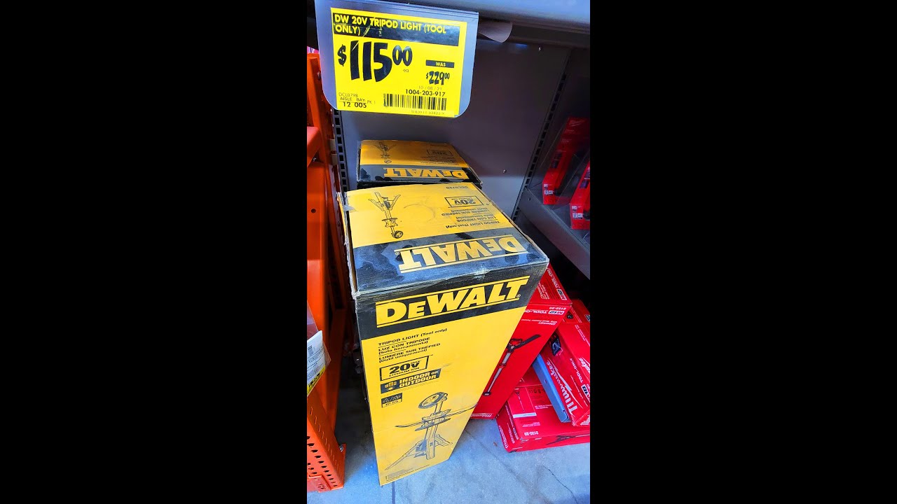 DeWalt Tripod Light 50% OFF Home Depot Clearance