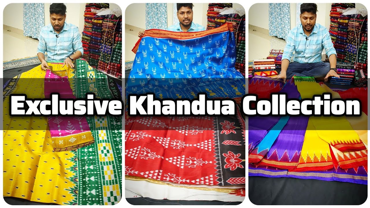 Exclusive ଖଣ୍ଡୁଆ ପାଟ ଶାଢ଼ୀ collection with price 🙏 Nua nua design // marriage special