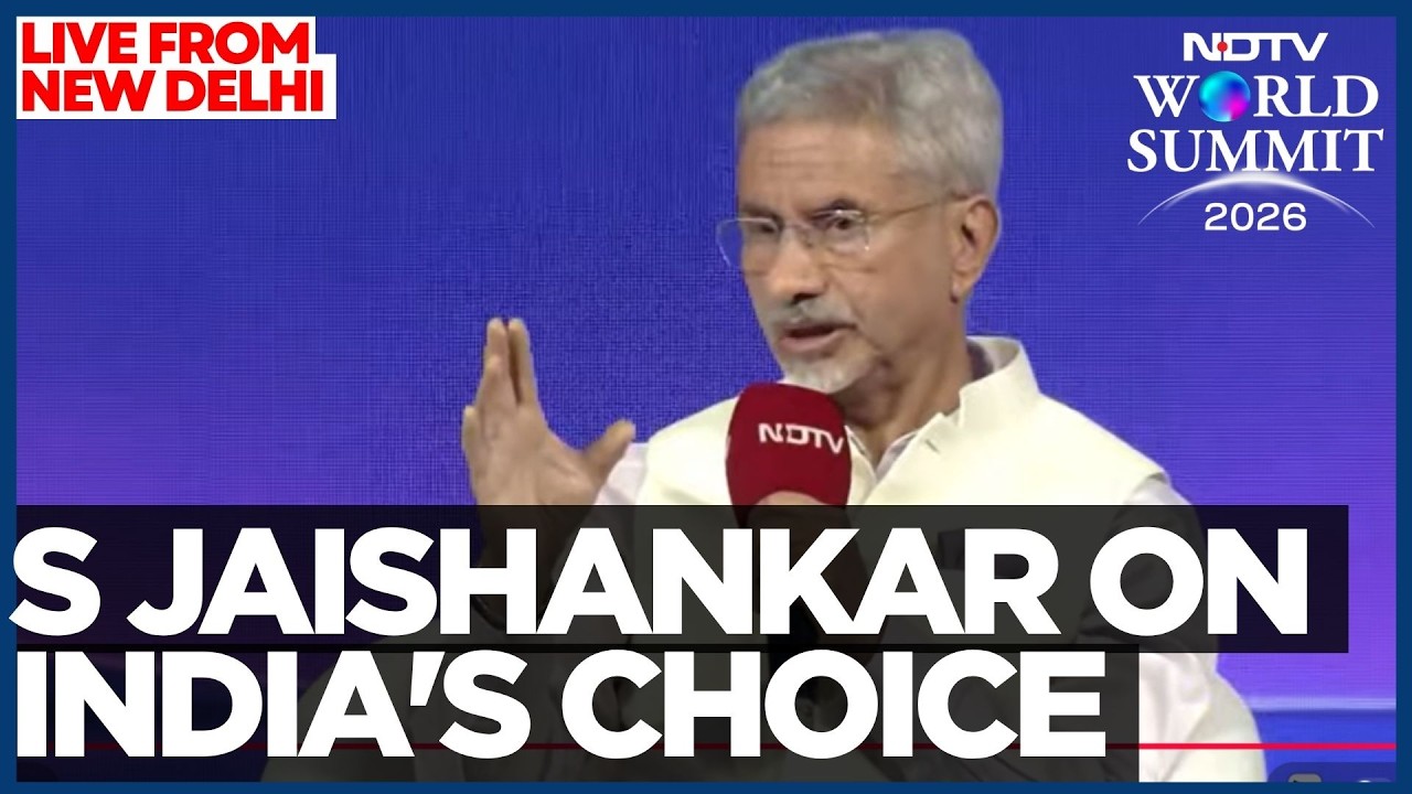 LIVE: Dr S Jaishankar on India's sovereign choice in a world between orders | NDTV World Summit