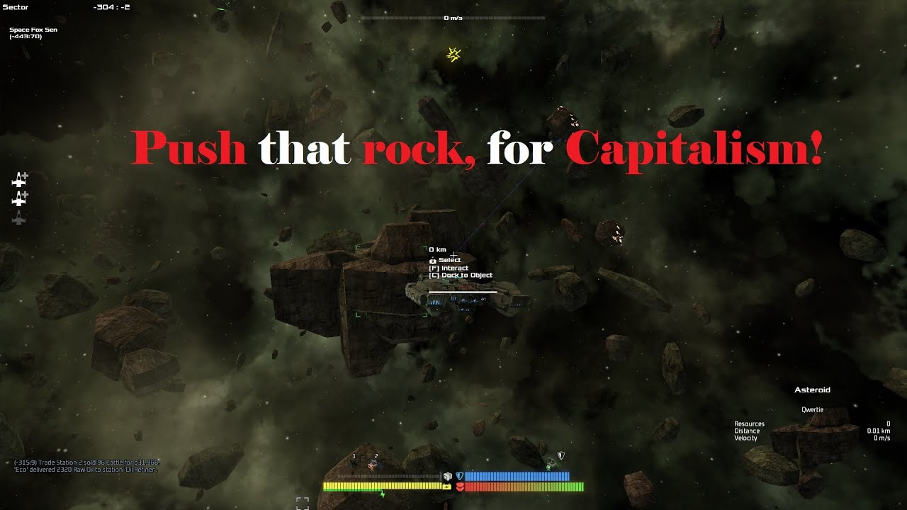 Avorion Moving Asteroids to make money!?