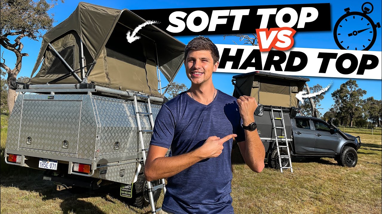 Dune Roof Top Tent HARD TOP vs SOFT TOP setup times compared!