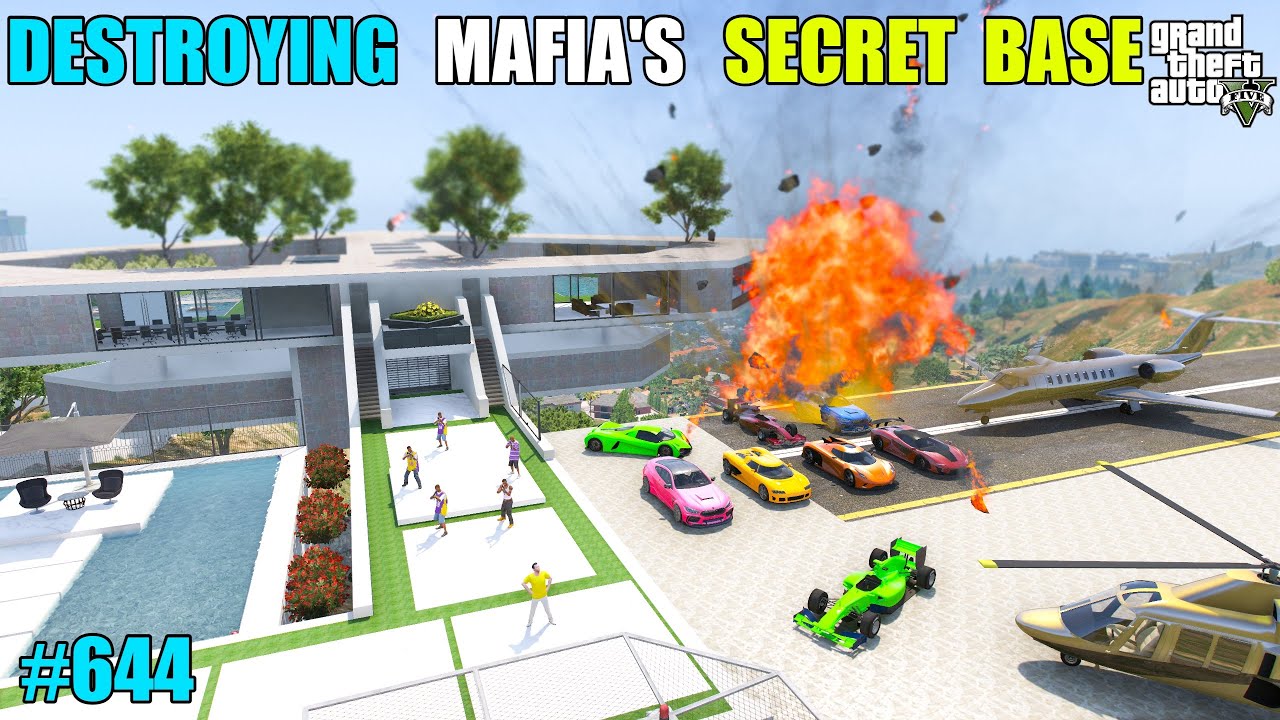 GTA 5 : MICHAEL'S DESTROYED DANGERUOS MAFIA BASE | GTA 5 GAMEPLAY #644