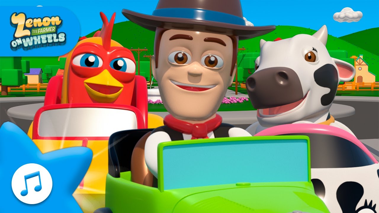 MY NOISY CAR 🚙  ZENON THE FARMER ON WHEELS 🚗 MIX 🎵 PREMIERE 🌈 FOR KIDS