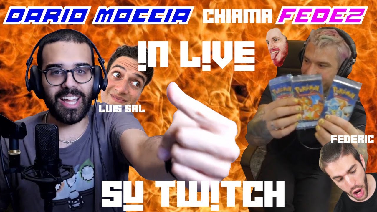 DARIO MOCCIA telefona a FEDEZ in Live su Twitch