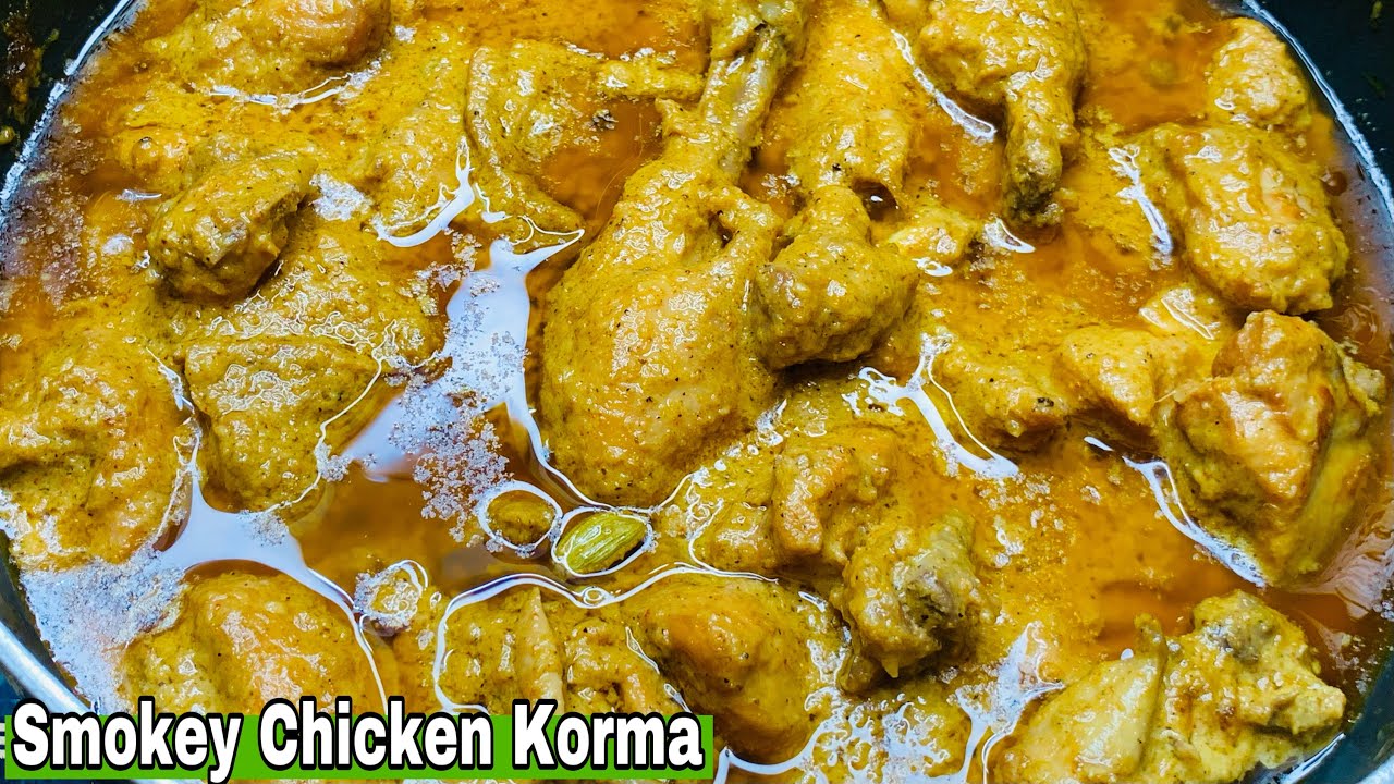 Dhungari Murgh Korma/Smokey Chicken Korma🔥Awadhi murgh 👌Very Delicious with Smokey Aroma❤️