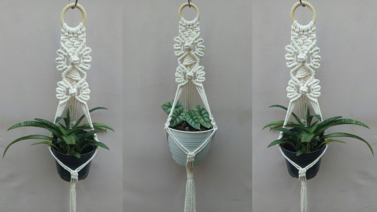 DIY Macrame Plant Hanger With Flowers and Bubbles | Macrame New Design