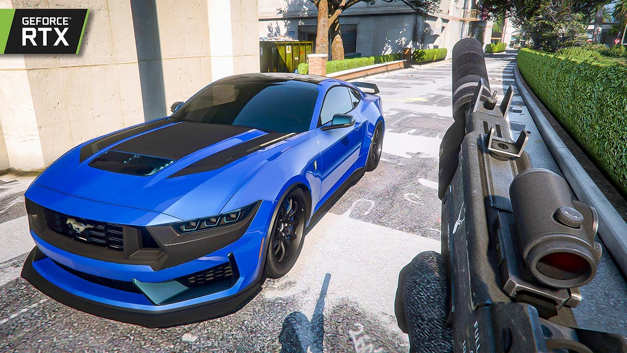 ROUBO AO BANCO E FUGA ALUCINANTE COM NOVO MUSTANG 2024 | GAMEPLAY ULTRA REALISTA NA RTX 3080 TI 4K60