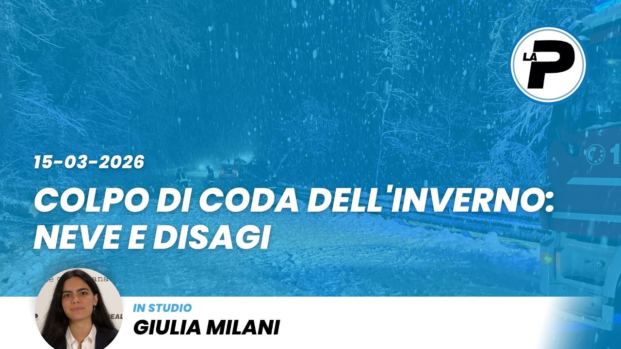 TGPrealpina 15/03/2026 | Colpo di coda dell'inverno: neve e disagi