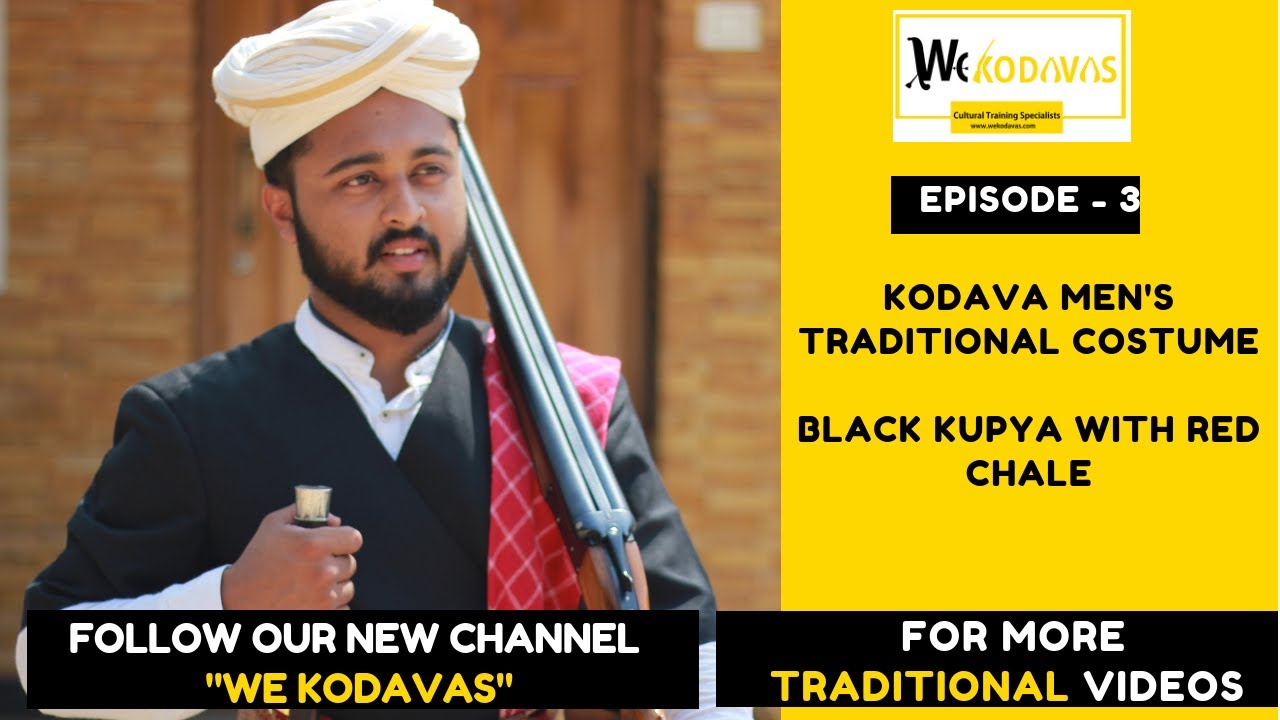 Episode 3 | Kodava  Men's Traditional Costume | Black Kupya with Red Chale