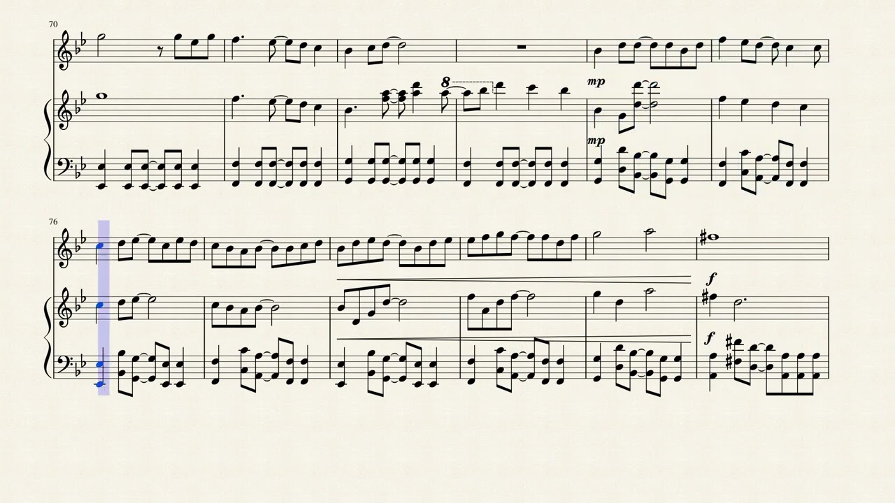 Chrono Story (piano + voice/violin)  by Arr. Lilianialoy