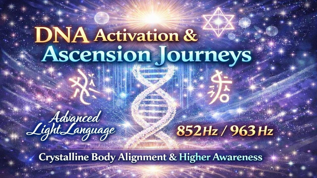 DNA Activation & Ascension Journeys ✨ Advanced Light Language ✨852 Hz / 963 Hz