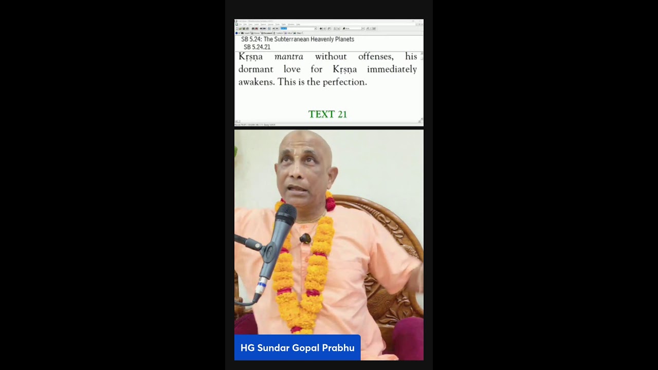 Thursday Q&A sessions with HG Sundar Gopal Prabhu.
