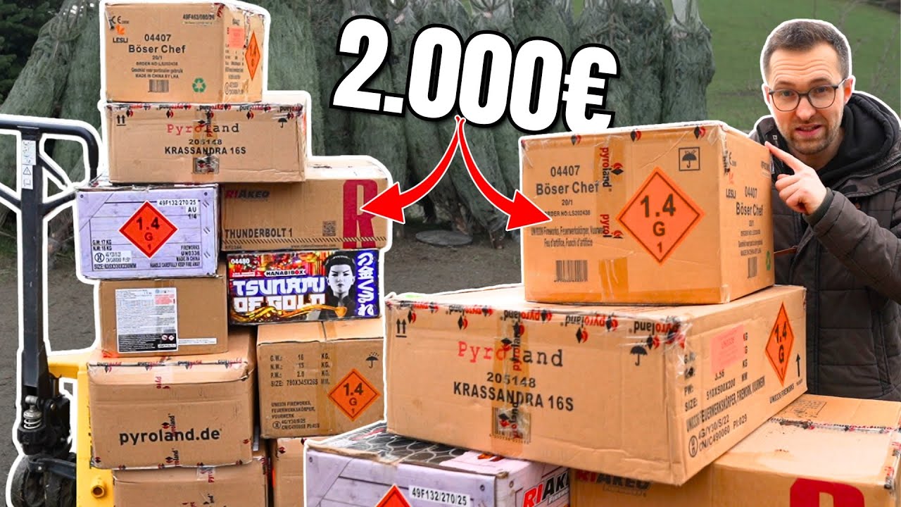 Wir packen 2.000€ Feuerwerk von Pyroland aus! 😍🔥