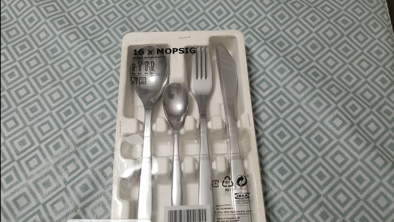 MOPSIG  16-piece flatware set from IKEA