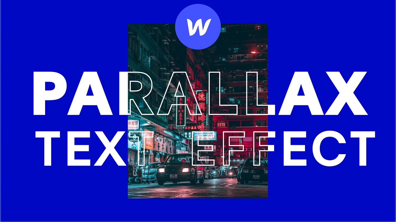 Create a Parallax Text Outline Effect [Webflow Tutorial]